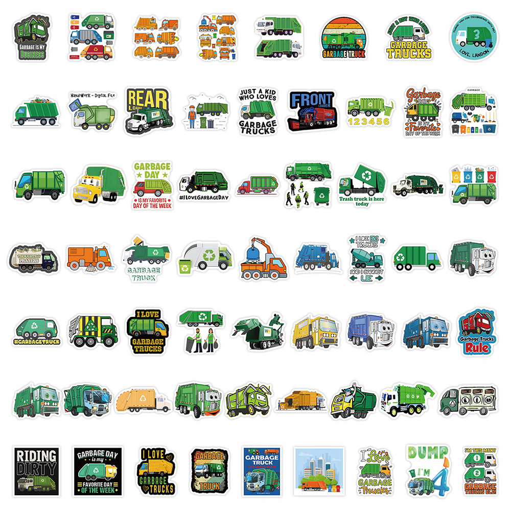 Garbage Truck Sticker 4 Garbage Truck Sticker 4